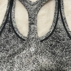 Lululemon Athletica Black and White Tank Top